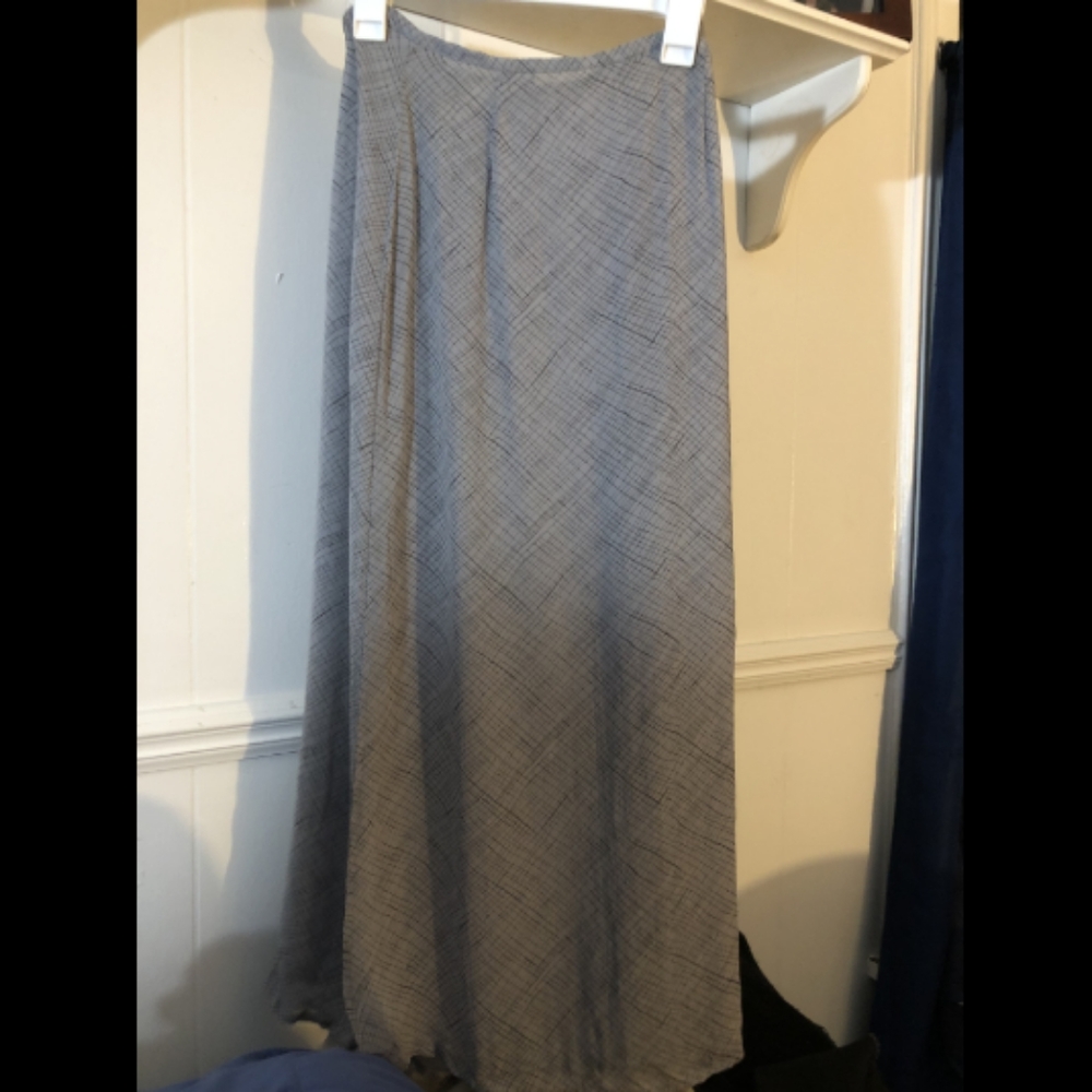 Grey Long Maxi Skirt |  Color: Gray Pattern